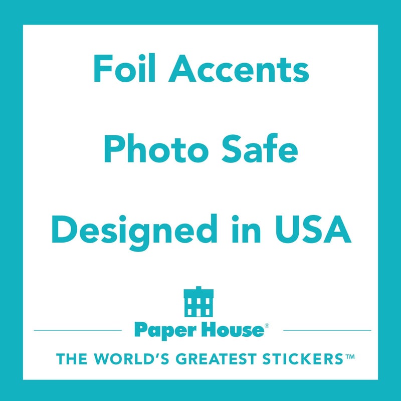 Paper House Productions Panda Love Shiny Foil Enamel Effect Sticker Sheet for Crafts, Scrapbooking & Collecting - Image 3